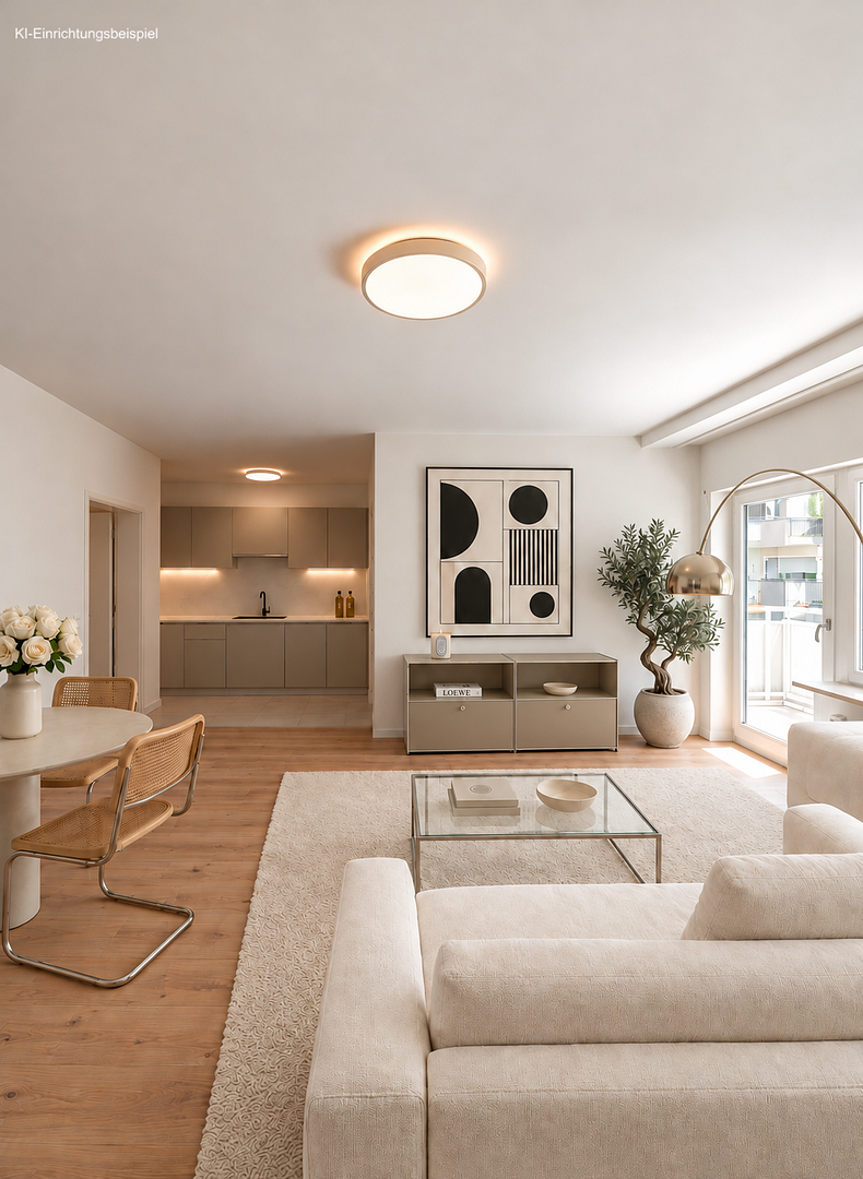 Provisionsfrei & Erstbezug: Frisch sanierte 3-Zimmer-Wohnung mit Südbalkon nahe Schlosspark