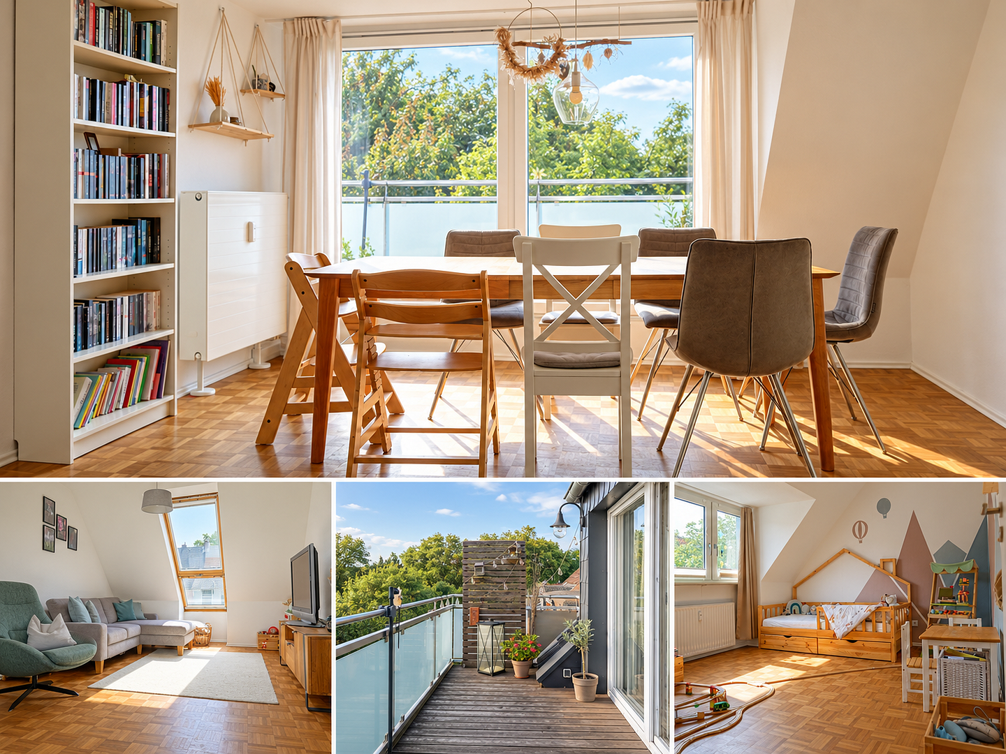 Umfangreich modernisierte 4-Zimmer-Wohnung mit großem Balkon + ca. 30qm2 Dachboden im Moltkeviertel