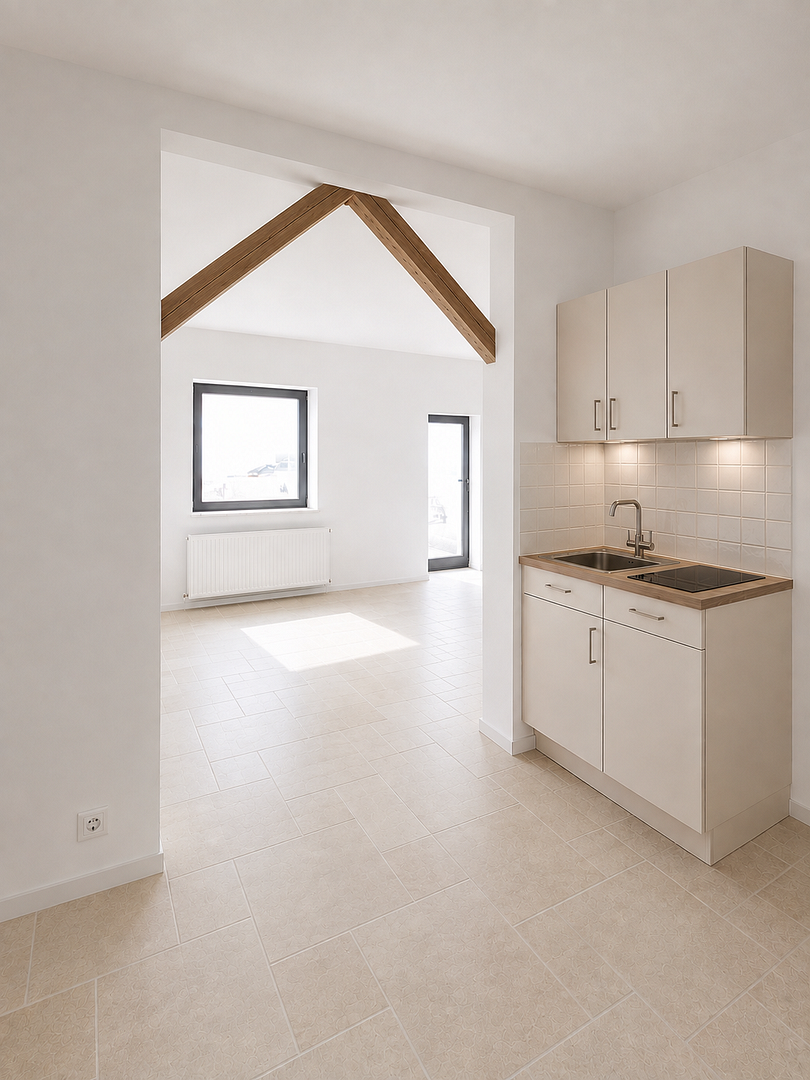 Renovierte 1-Zimmer-Wohnung mit 52 m² Innenhof in RWTH-Nähe – provisionsfrei