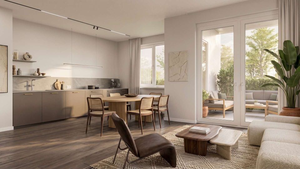Exklusiver Erstbezug in Dahlem: Stilvolle 3-Zimmer-Wohnung mit Balkon