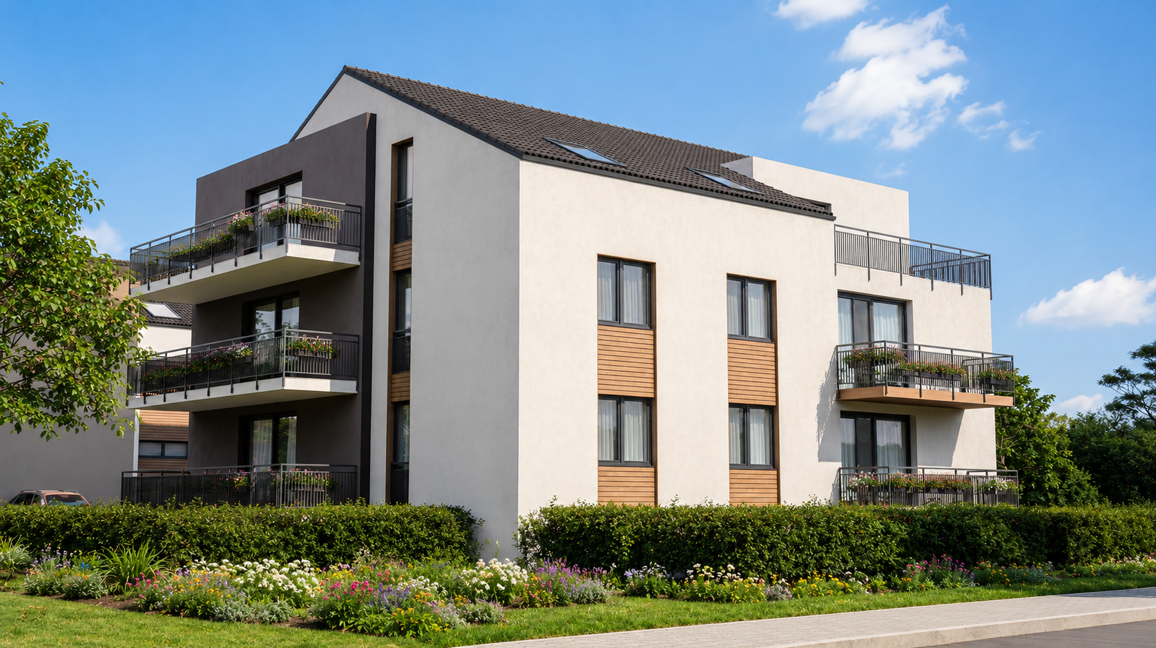Moderne Dreiraumwohnung mit Aufzug und Terrasse in ruhiger Lage von Leipzig Thekla