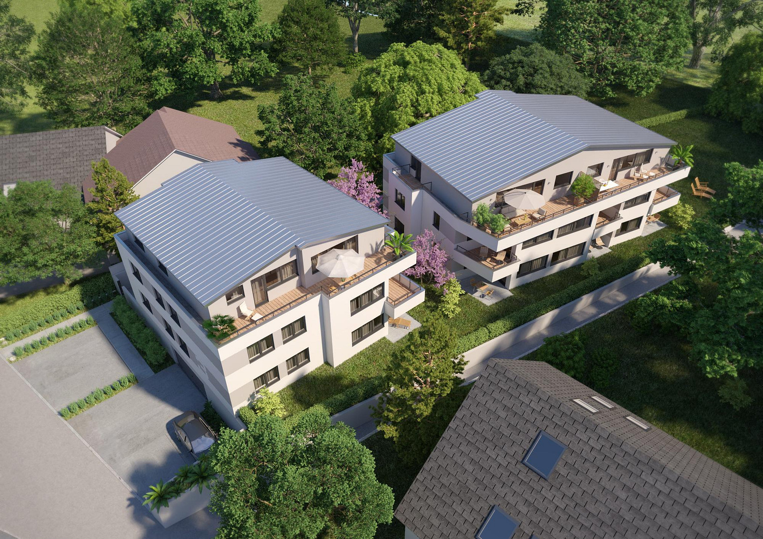 „Hochwertige Gartenwohnung mit Terrasse und eigenem Garten in Karlsruhe-Hohenwettersbach“.