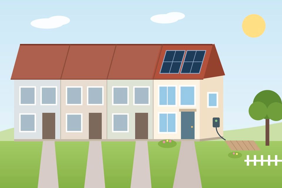 Provisionsfrei: Reihenendhaus mit Garten und PV-Anlage