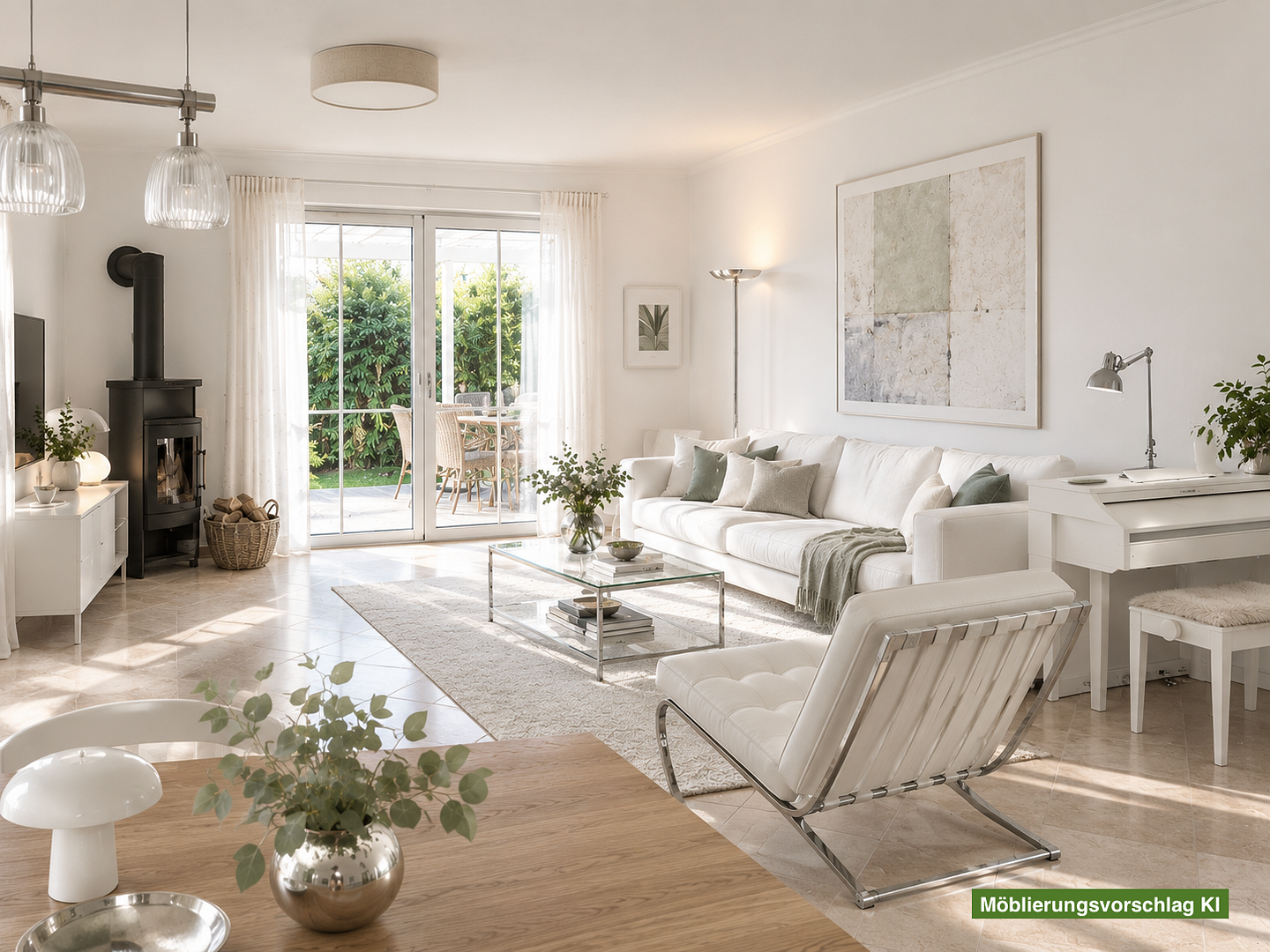 Ruhige 3-4 Zi Gartenwohnung| Glasüberdachung | Ofen | Wallbox | TOPLAGE
