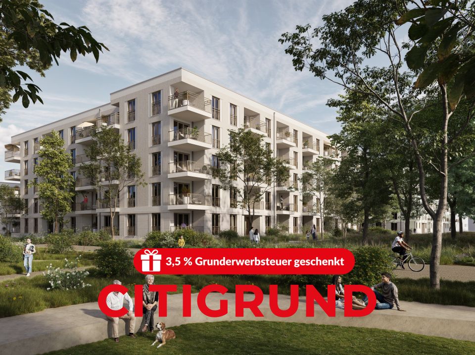 Lerchenau - Modern. Geräumig. Sonnig. - Mit Gartenterrasse! - KfW-55-Effizienzhaus!
