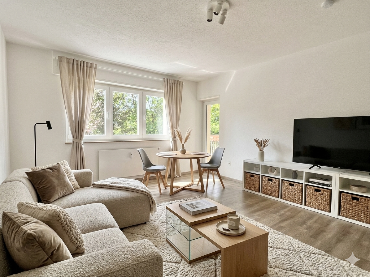 Bezugsfrei: Kernsanierte 3-Zimmer-Wohnung mit Balkon in Stuttgarter Halbhöhenlage