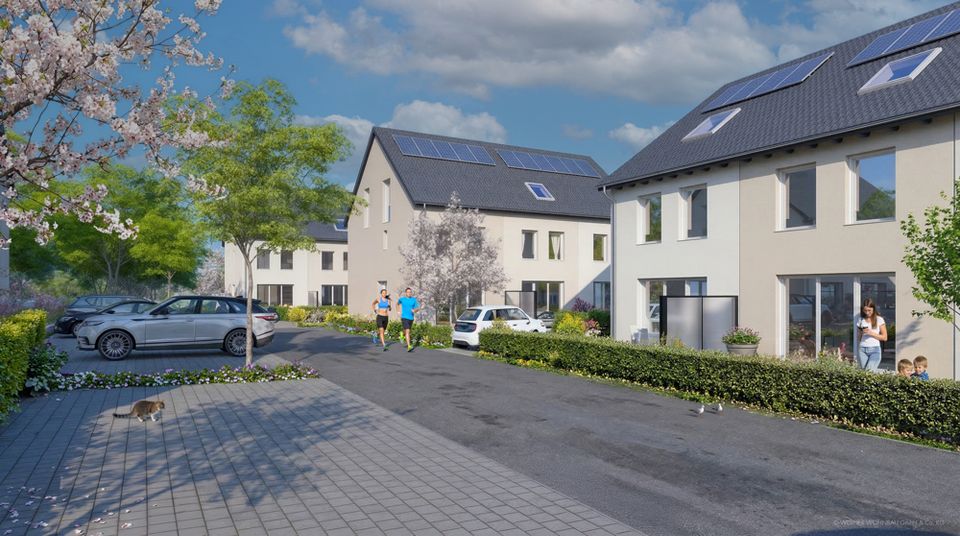 Modernes Reihenhaus in Riedstadt-Wolfskehlen 116 m² Wohnfläche und KfW-40-NH Fördermöglichkeit