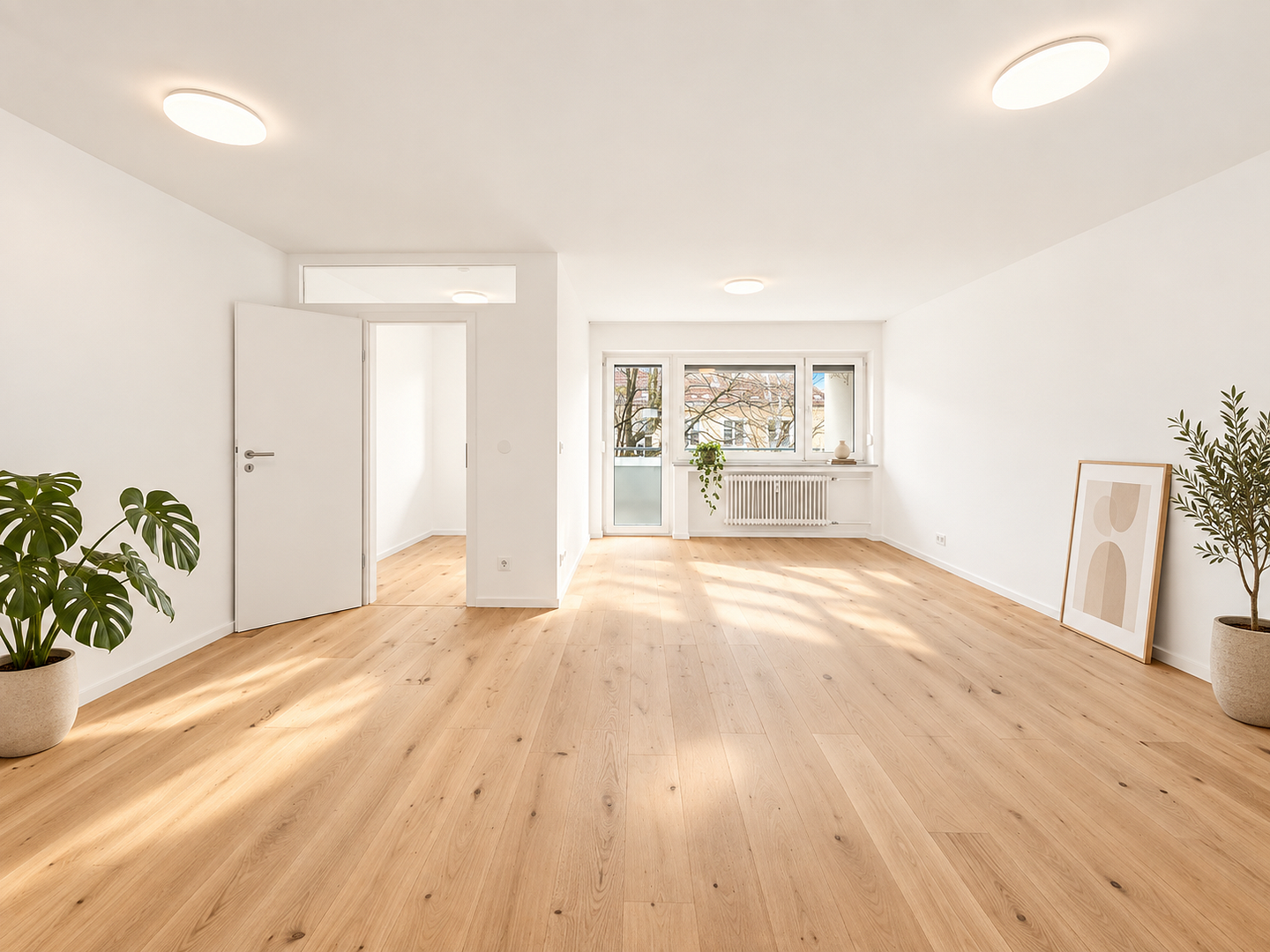 Sanierte 3-Zimmer-Wohnung m. Balkon, ruhige Lage, provisionsfrei von privat (leer)