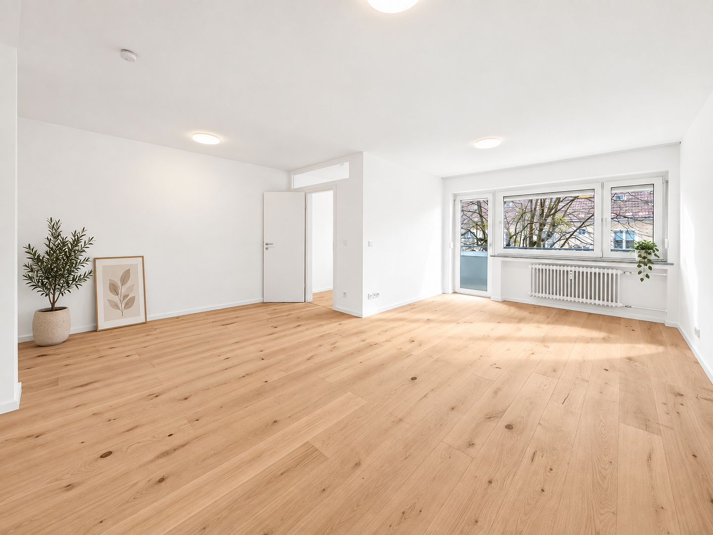 Renovierte 3-Zimmer-Wohnung m. Balkon, leerstehend, provisionsfrei von privat
