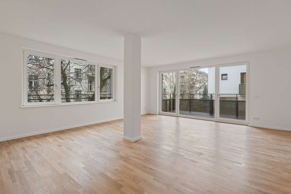 Moderne Neubauwohnung: 2-Zimmer-Wohnung mit 2 Balkonen und großem Wohn-Ess-Bereich in Berlin!