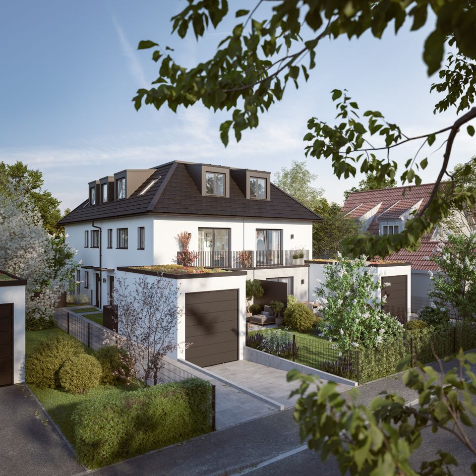 Effizienzhaus 55/KfW 55 - Stilvolles Stadthaus mit Süd-West-Ausrichtung in Aubing (H2)