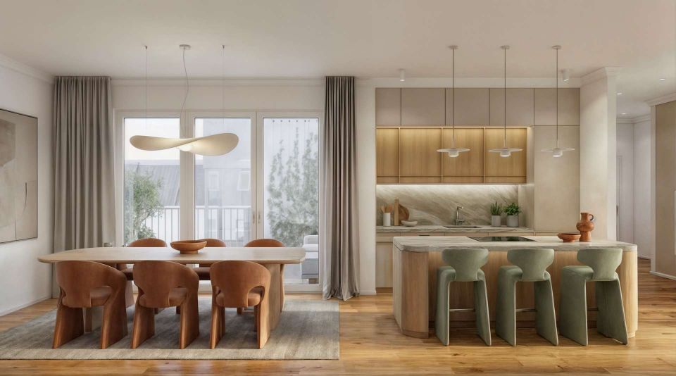 Penthouse Wohnung mit Aufzug und Klimaanlage im Gründerzeithaus
