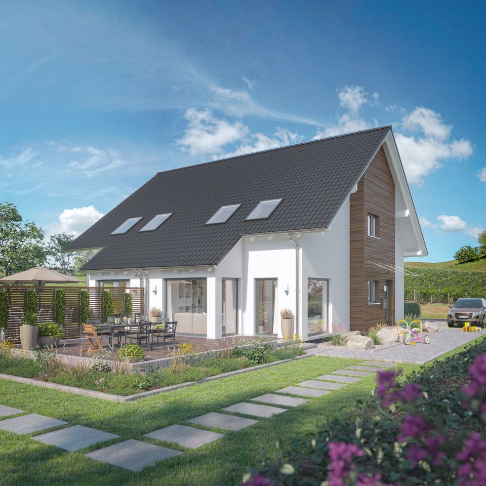 Zweiter Baupartner gesucht - individuell geplantes Doppelhaus in Mainz-Ebersheim