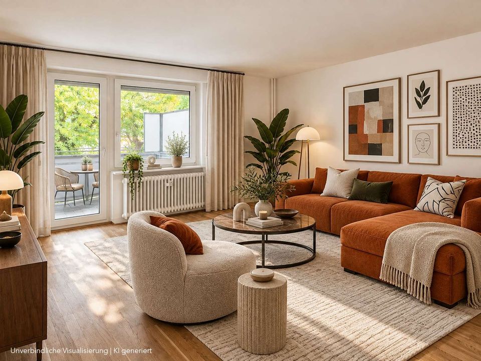 Bezugsfreie 3-Zimmer-Wohnung mit Südostbalkon in zentraler Lage