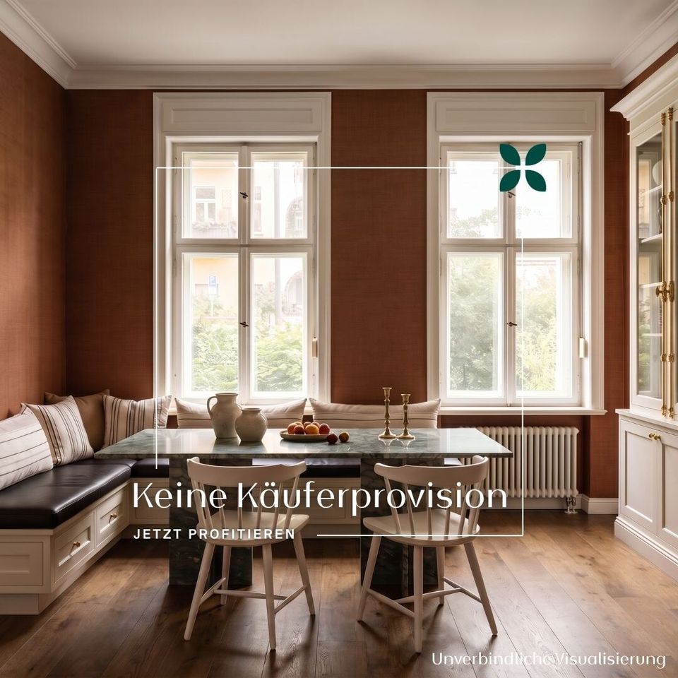3-Zimmer-Altbauwohnung mit 86 m² inkl. genehmigtem Balkon *Provisionsfrei für den Erwerber