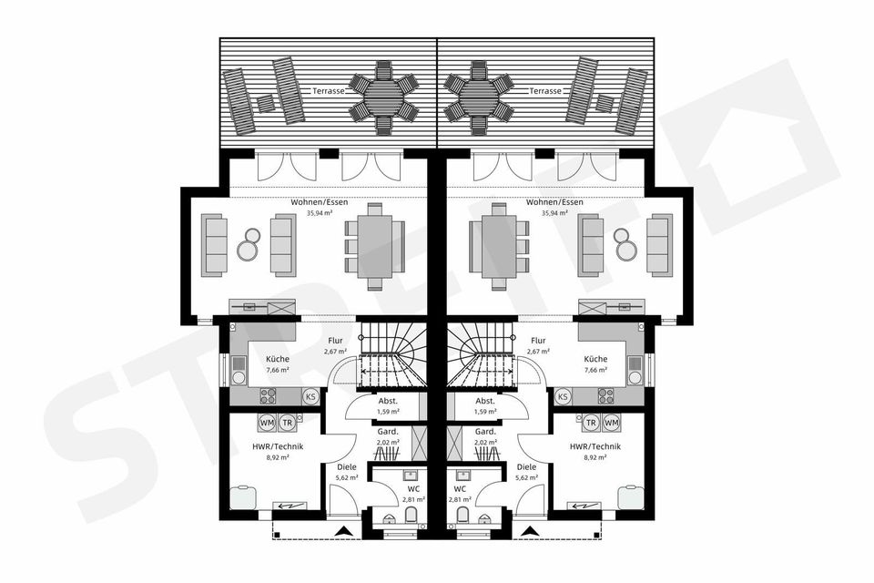 Modernes Doppelhaus in Haar - Projektiert nach Ihren Wünschen