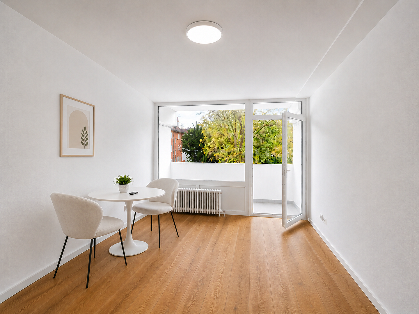 Kernsaniertes 1-Zimmer-Apartment in Schwabing mit Südbalkon & TG – provisionsfrei