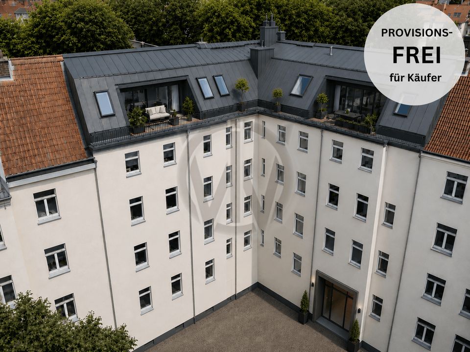 Genehmigter Dachgeschossausbau in Berlin - ca. 210 m² zu 2 WE (110 m²+100 m²) inkl. Aufzug & Loggia!