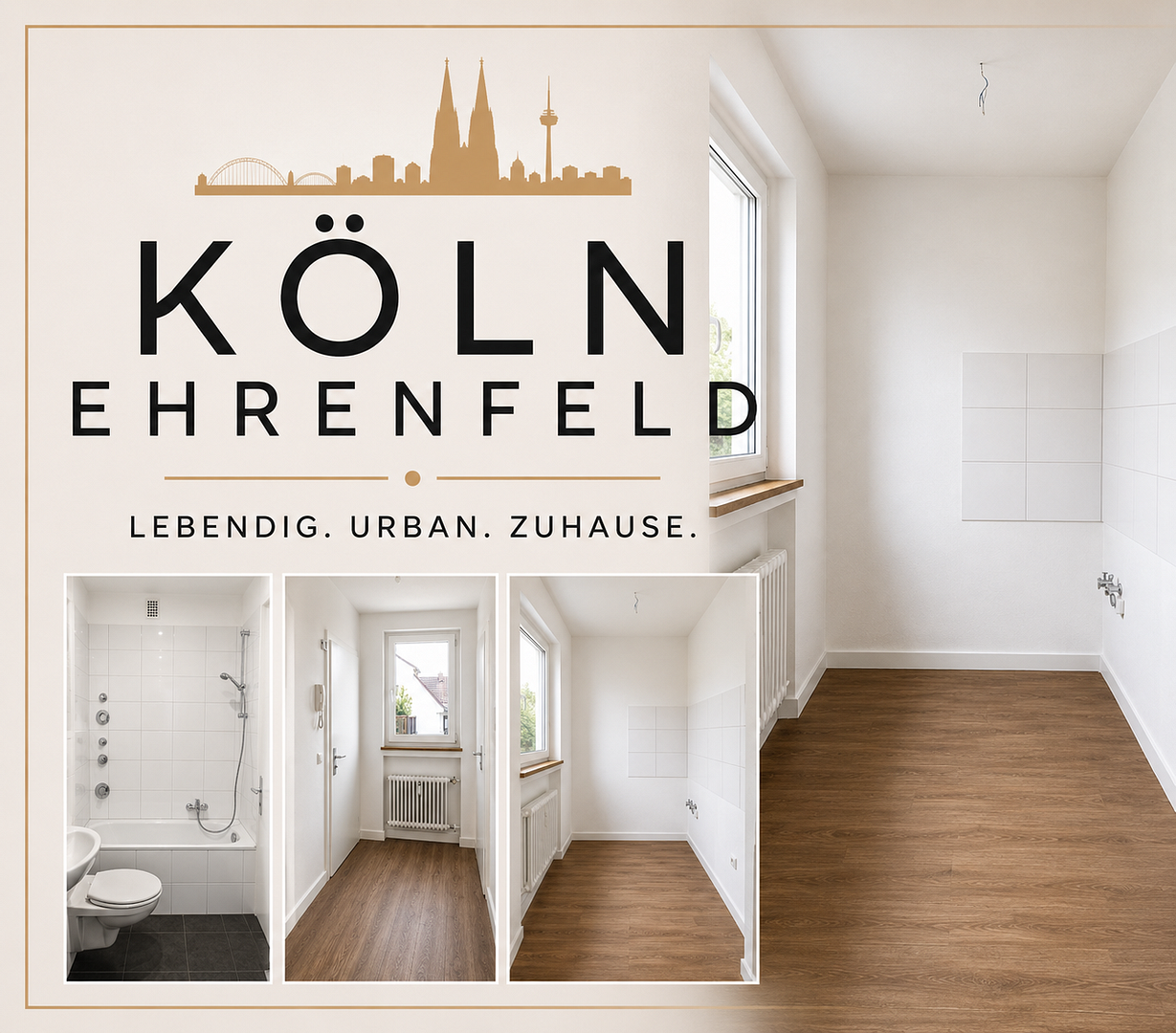 Kapitalanlage in Bestlage – Moderne Eigentumswohnung in Köln-Ehrenfeld
