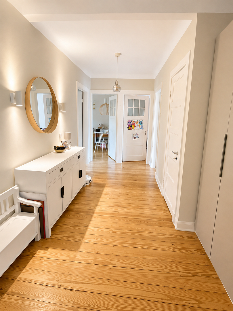 Stilvoller Familienaltbau | 117 m² | 4,5 Zimmer | Garage | Loggia | Blick ins Grüne | Tarpenbek