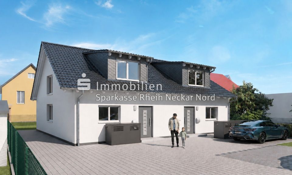 Modernes Familienidyll: Neubau-DHH mit Garten, Terrasse & Top-Energie