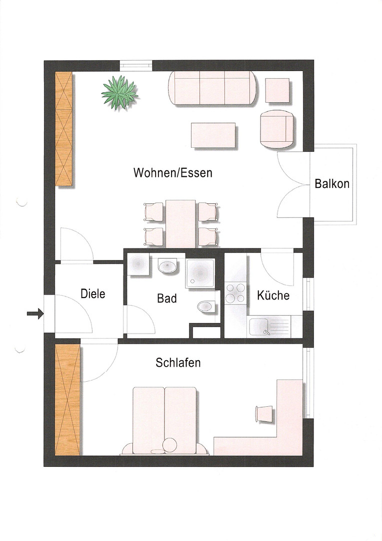 2-Zimmer-Wohnung in der Ulmer Weststadt nahe Söflingen