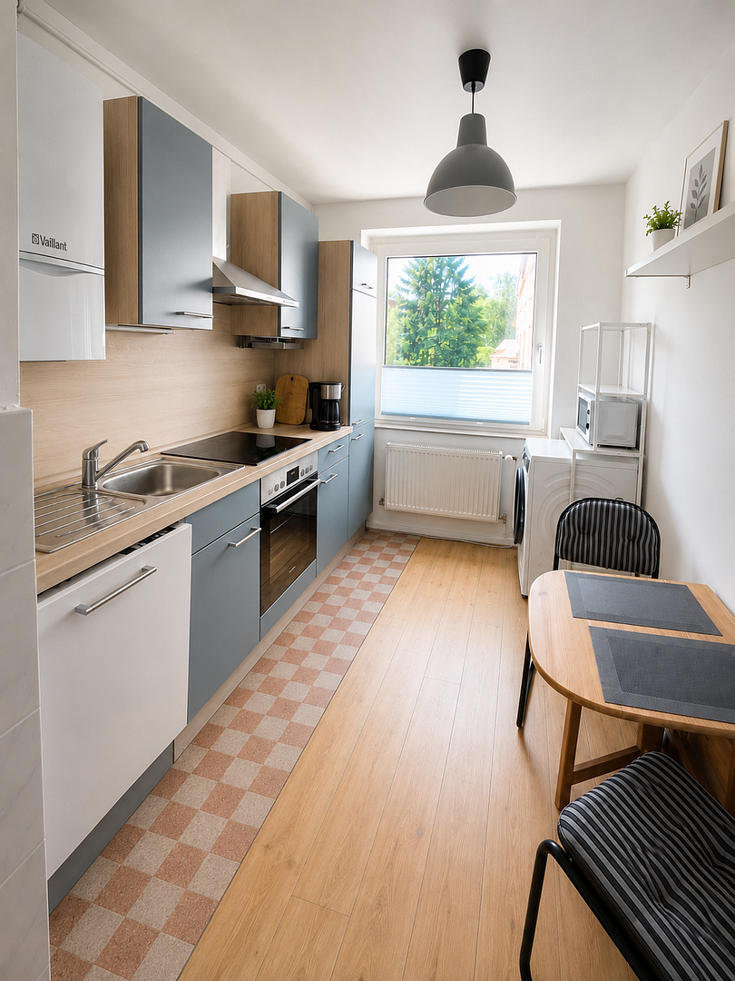 Modernisierte 2-Zimmer Wohnung mit Südbalkon und Gartenmitbenutzung in Hamm Nord
