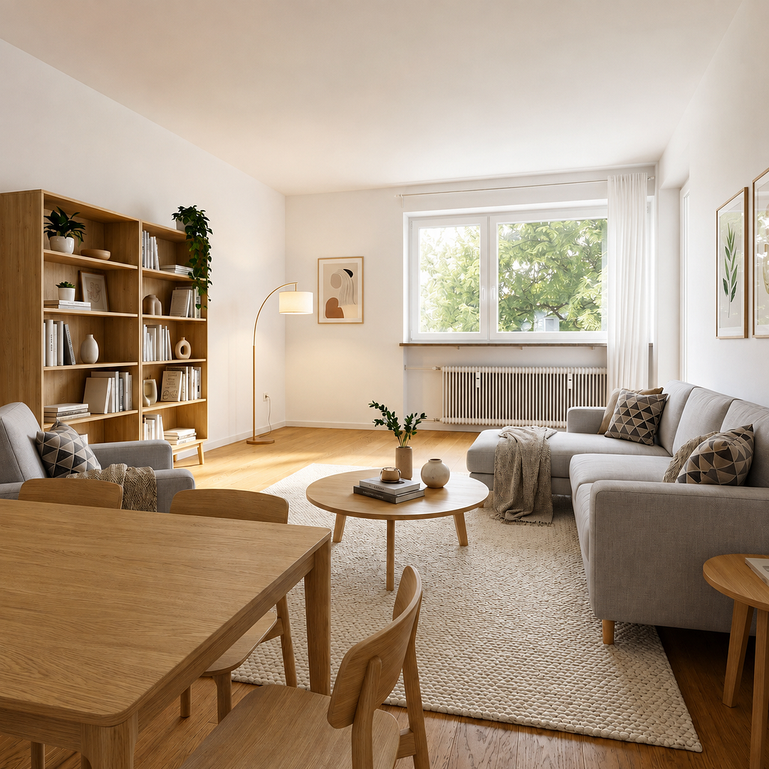 3-Zimmer-Wohnung mit Südbalkon & 2 Bädern in ruhiger Innenhoflage - Sendling Westpark